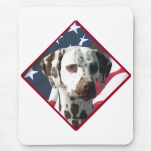 Dalmatian Flag 2 Mouse Pad