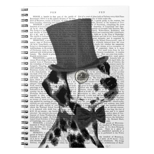 Dalmatian, Formal Hound and Hat Notebook (Front)