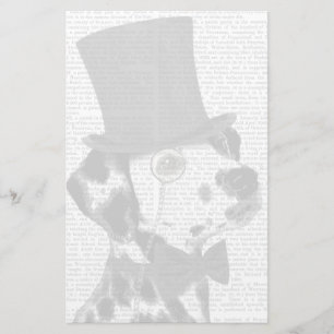 Dalmatian, Formal Hound and Hat Stationery