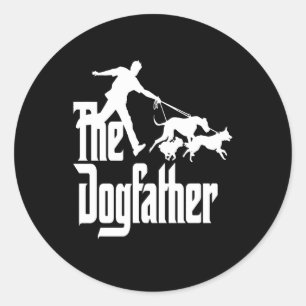 Dalmatian Gift The Dog Father Classic Round Sticker
