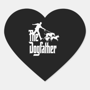 Dalmatian Gift   The Dog Father Heart Sticker