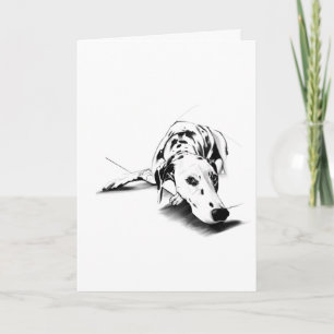 Dalmatian Greeting Card – Hand Drawn