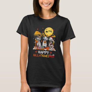 Dalmatian Hallothanksmas Halloween Thanksgiving T-Shirt