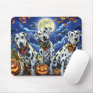 Dalmatian Halloween Spooky Mouse Pad