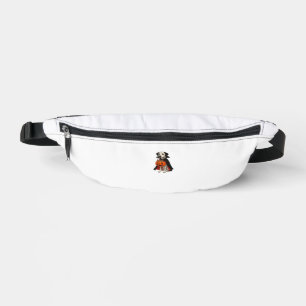 Dalmatian Halloween Vampire Dog with Pumpkin Baske Bum Bags