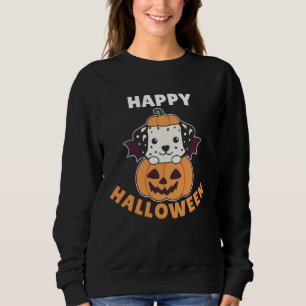 Dalmatian Happy Halloween Pumpkin Bat Dogs Sweatshirt