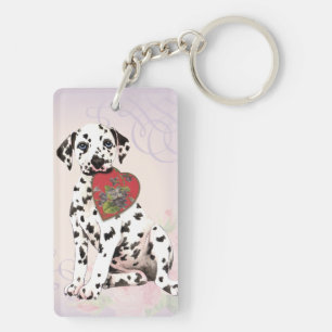Dalmatian Heart Mum Key Ring