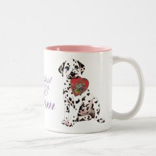 Dalmatian Heart Mum Two-Tone Coffee Mug
