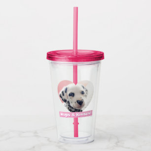 Dalmatian Heart Nose Acrylic Tumbler