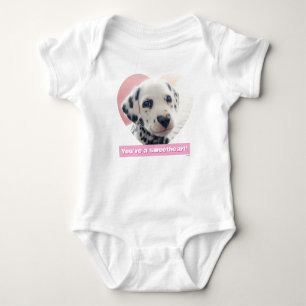 Dalmatian Heart Nose Baby Bodysuit