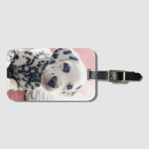 Dalmatian Heart Nose Luggage Tag