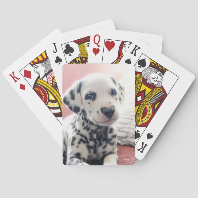 Dalmatian Heart Nose Playing Cards (Back)