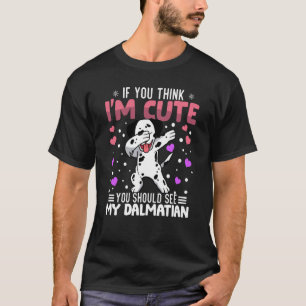 dalmatian Heart Valentine's Day Animal For Womens T-Shirt