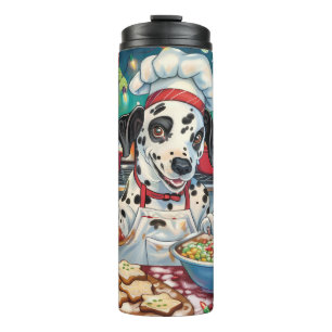 Dalmatian Holiday Baking: Festive Christmas Thermal Tumbler
