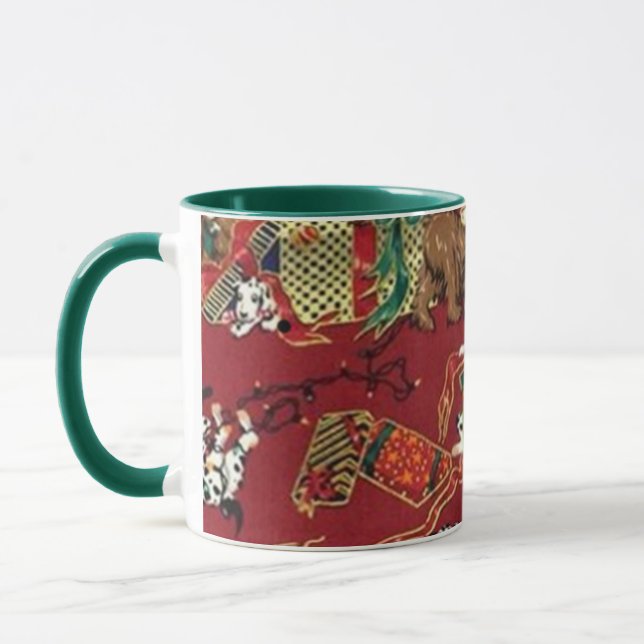 Dalmatian Holiday Print Mug (Left)