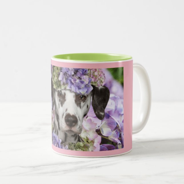 Dalmatian Hydrangea Coffee Mug (Front Right)