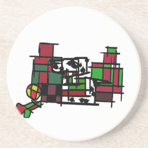 Dalmatian in winter  coaster