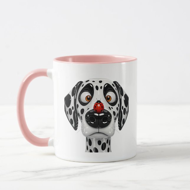 Dalmatian Ladybug Nose Mug (Left)