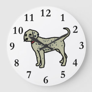 Dalmatian Large Clock