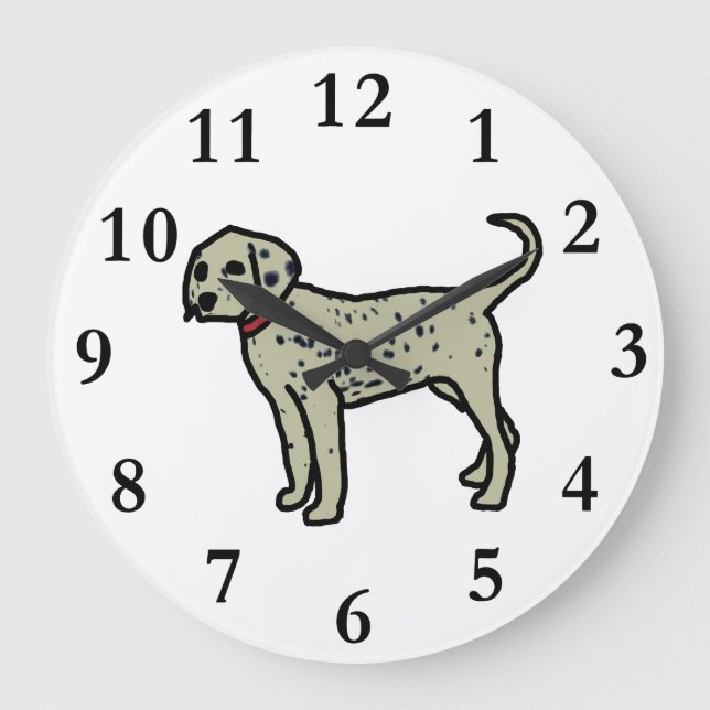 Dalmatian Large Clock (Front)