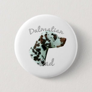 Dalmatian (liver) Dad 2 6 Cm Round Badge