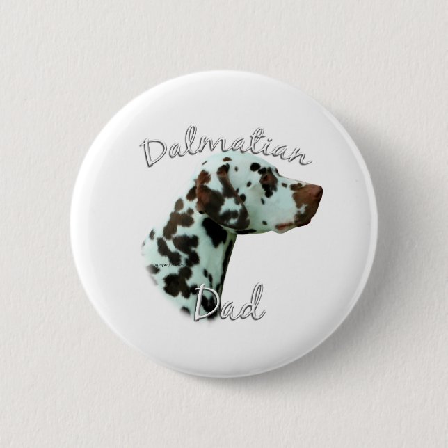 Dalmatian (liver) Dad 2 6 Cm Round Badge (Front)