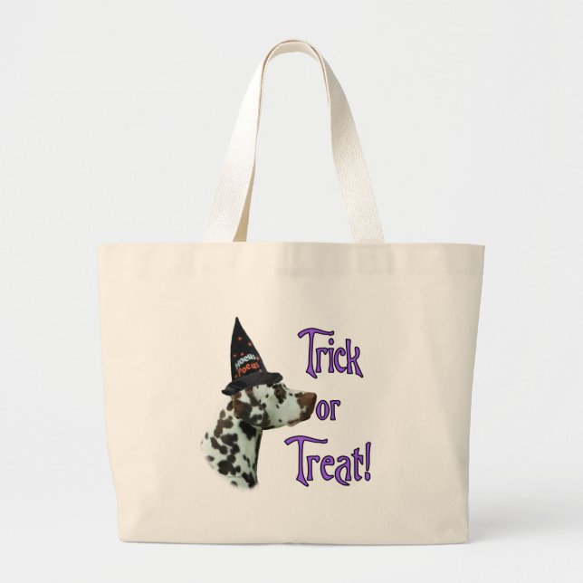 Dalmatian (liver) Trick Large Tote Bag (Front)