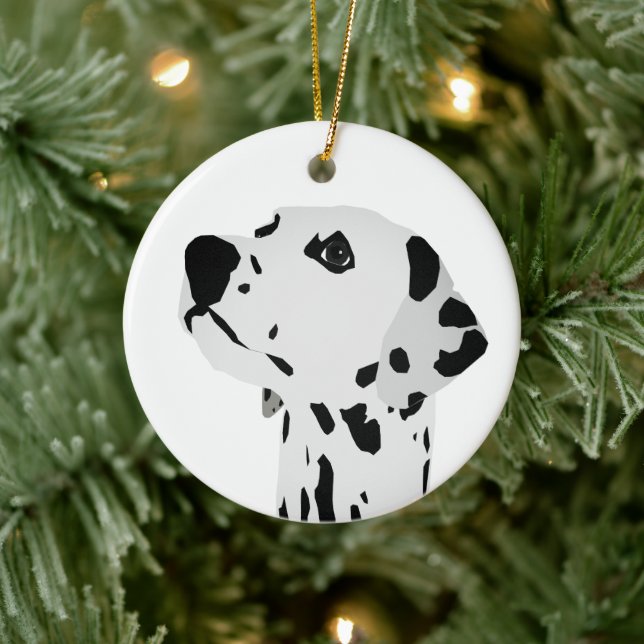 Dalmatian Love Ceramic Ornament (Tree)