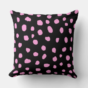 dalmatian modern pink spot dots animal print   cushion