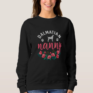 Dalmatian Nanny Dog  Womens Cute Dog  Christmas Sweatshirt
