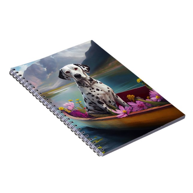 Dalmatian on a Paddle: A Scenic Adventure Notebook (Right Side)