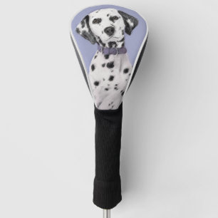 Dalmatian Painting - Cute Original Dog Art Golf Head Cover
