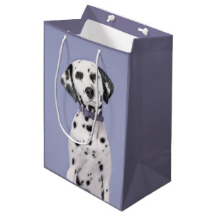 Dalmatian Painting - Cute Original Dog Art Medium Gift Bag