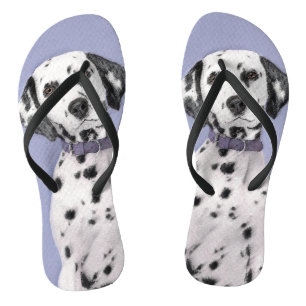 Dalmatian Painting - Cute Original Dog Art Thongs