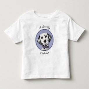 Dalmatian Painting - Cute Original Dog Art Toddler T-Shirt