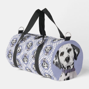 Dalmatian Painting Spotted Cute Original Dog Art Duffle Bag
