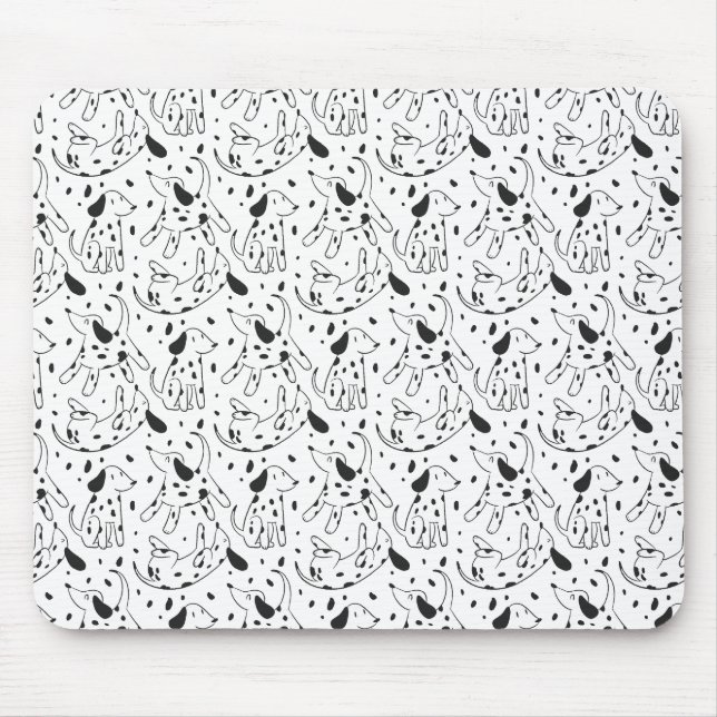 Dalmatian Pattern Mouse Pad (Front)