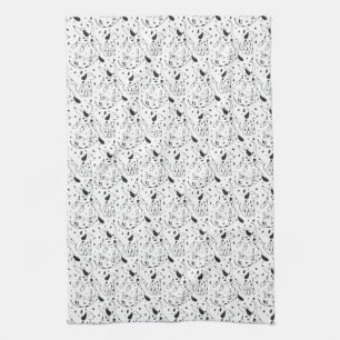 Dalmatian Pattern Tea Towel
