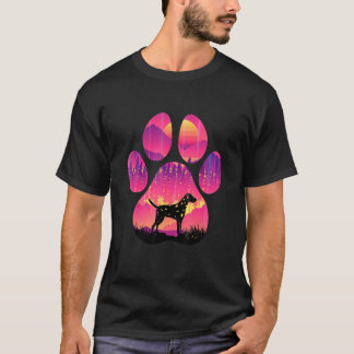 Dalmatian Paw Mum Dad Dog  Women Men T-Shirt