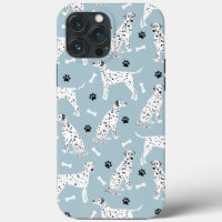 Dalmatian Paws and Bones Case-Mate iPhone Case