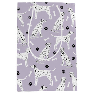 Dalmatian Paws and Bones Medium Gift Bag