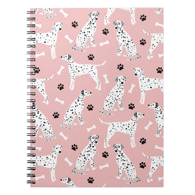 Dalmatian Paws and Bones Notebook (Front)