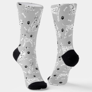 Dalmatian Paws and Bones Socks
