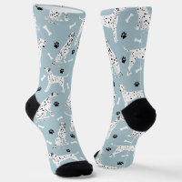 Dalmatian Paws and Bones Socks