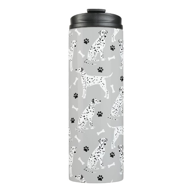 Dalmatian Paws and Bones Thermal Tumbler (Front)