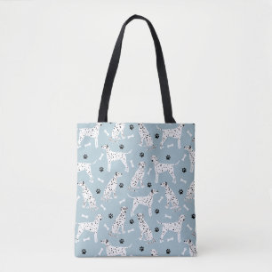 Dalmatian Paws and Bones Tote Bag