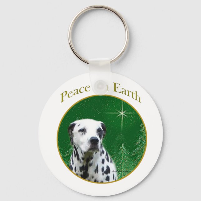 Dalmatian Peace Key Ring (Front)