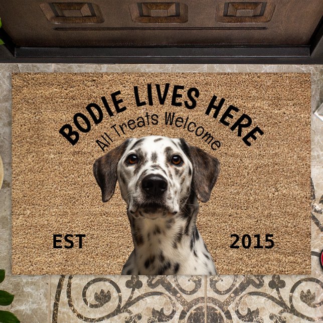 Dalmatian Personalised Dog Lover Doormat (Creator Uploaded)
