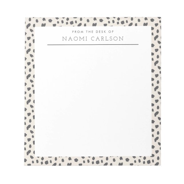 Dalmatian Persuasion Custom Notepad (Front)