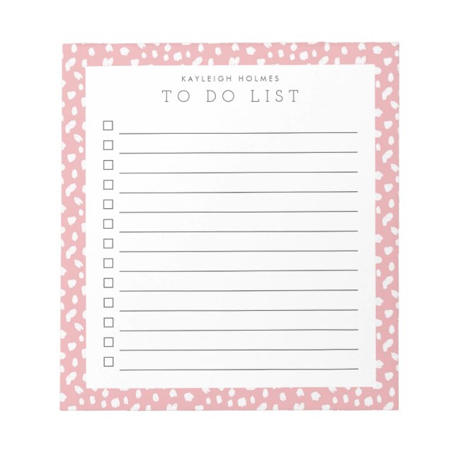Dalmatian Persuasion Custom To Do List Notepad (Front)